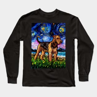 Airedale Terrier Night Long Sleeve T-Shirt